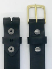 1.25" wide - all leather snap belt