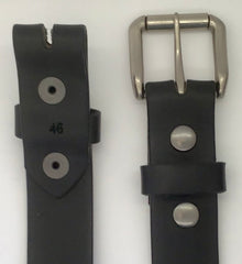 1.25" wide - all leather snap belt