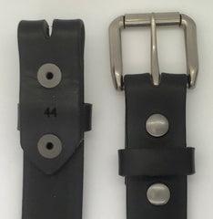 1.25" wide - all leather snap belt