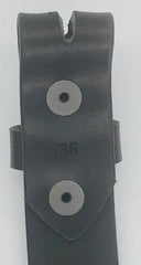 1.25" wide - all leather snap belt