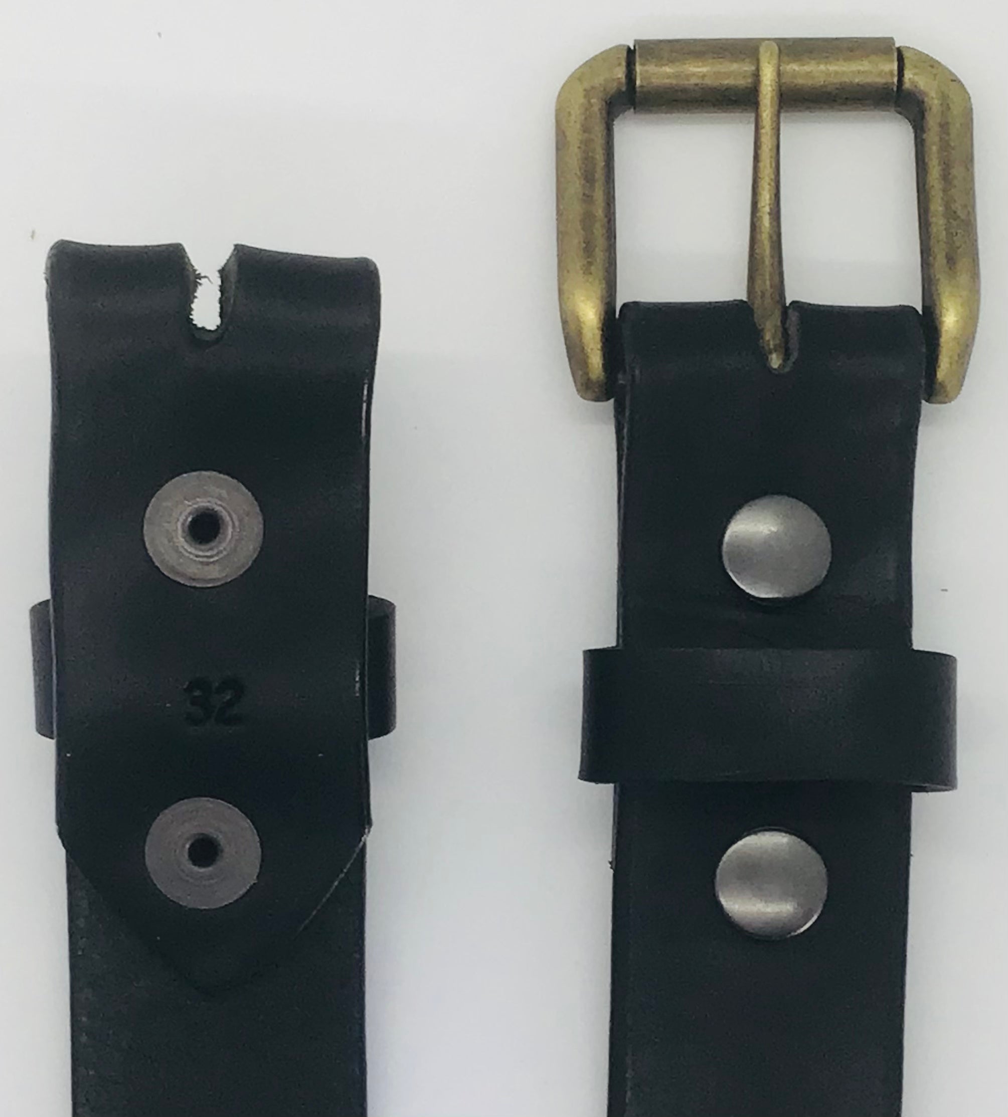 1.25" wide - all leather snap belt