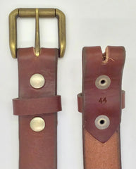 1.25" wide - all leather snap belt