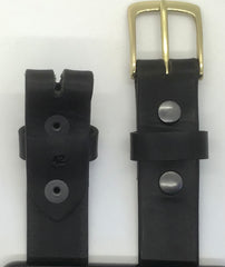 1.25" wide - all leather snap belt