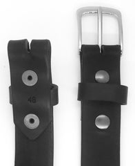1.25" wide - all leather snap belt