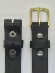 1.25" wide - all leather snap belt