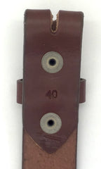 1.25" wide - all leather snap belt