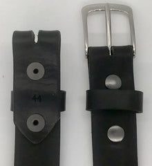 1.25" wide - all leather snap belt