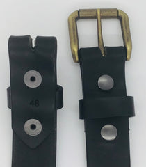 1.25" wide - all leather snap belt