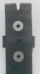 1.25" wide - all leather snap belt