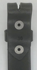 1.25" wide - all leather snap belt