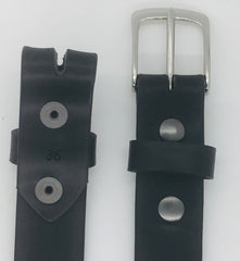 1.25" wide - all leather snap belt