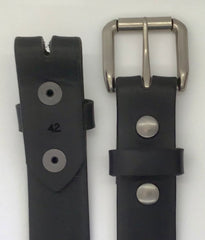 1.25" wide - all leather snap belt