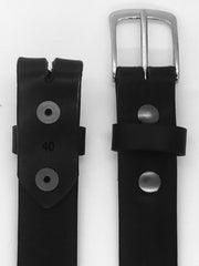 1.25" wide - all leather snap belt