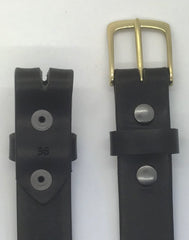 1.25" wide - all leather snap belt
