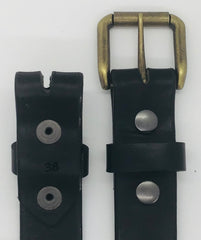 1.25" wide - all leather snap belt