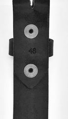 1.25" wide - all leather snap belt