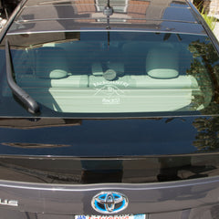Backcountry Rocks!    white cut out window sticker