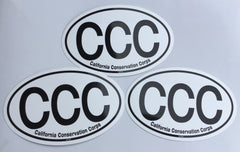 CCC oval sticker