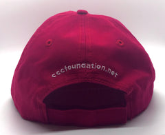 CCC Red Alumni “Dad” Hat - Free Everyday CCC Pin