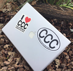 CCC oval sticker